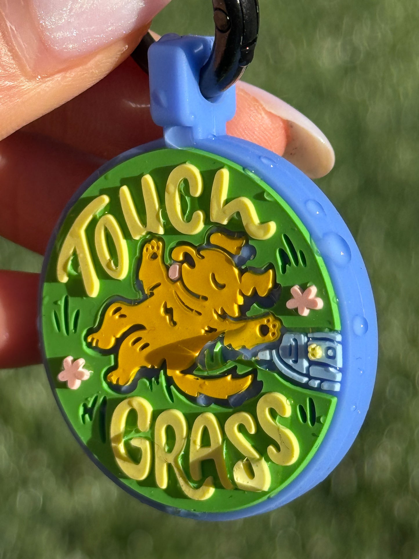 Touch Grass Keychain